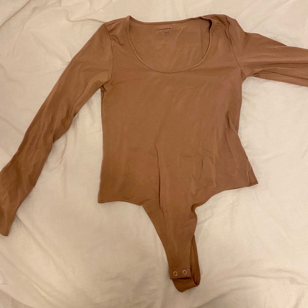 Banana Republic cotton modal long sleeve bodysuit